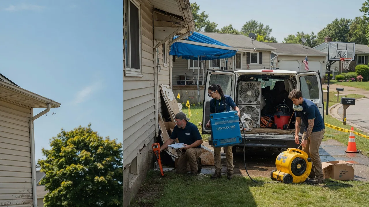 Ceiling Leak Cleanup in Alexandria, OH near me